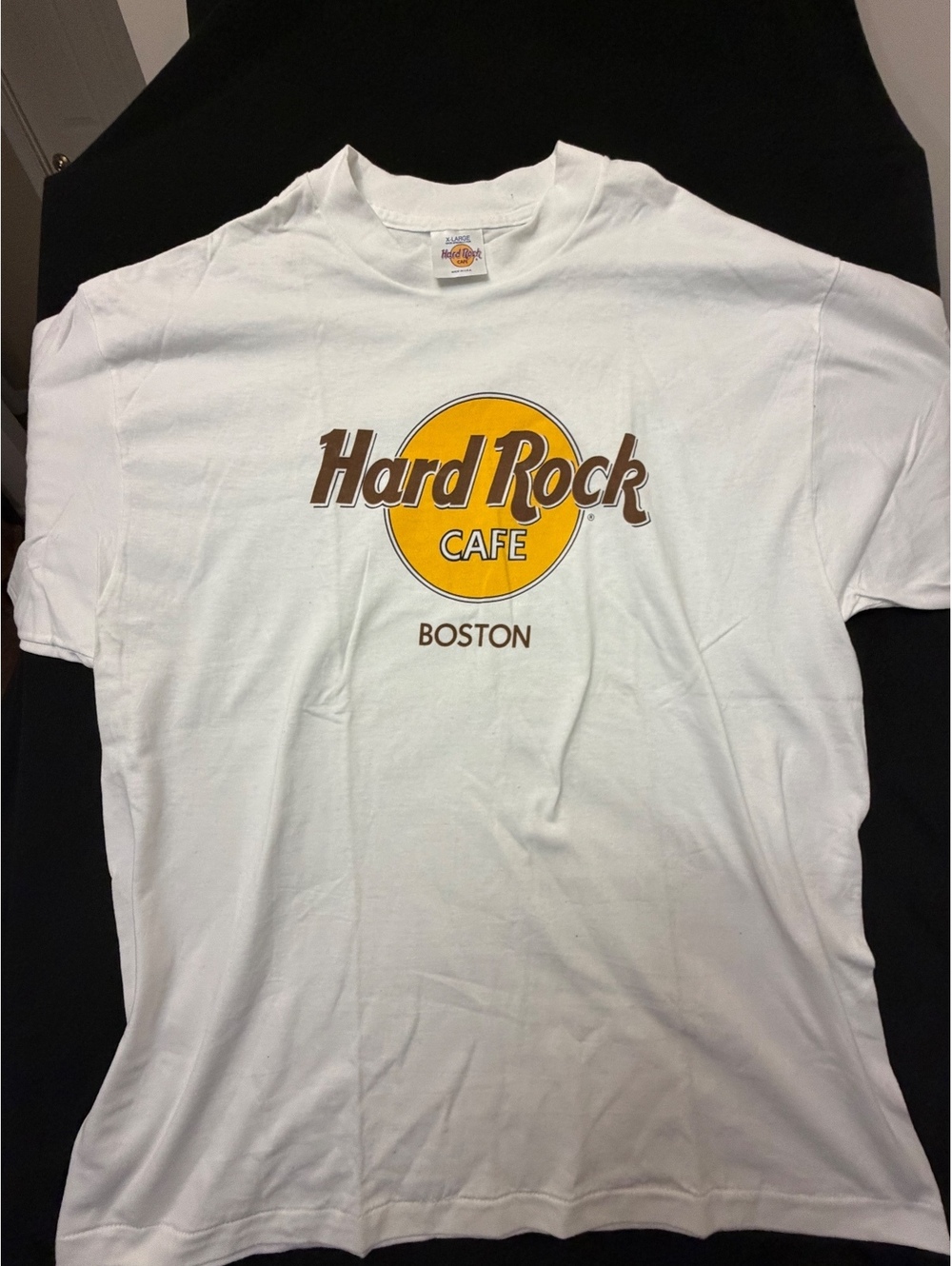 Hard Rock Cafe Boston White T-Shirt Size XL Made in USA